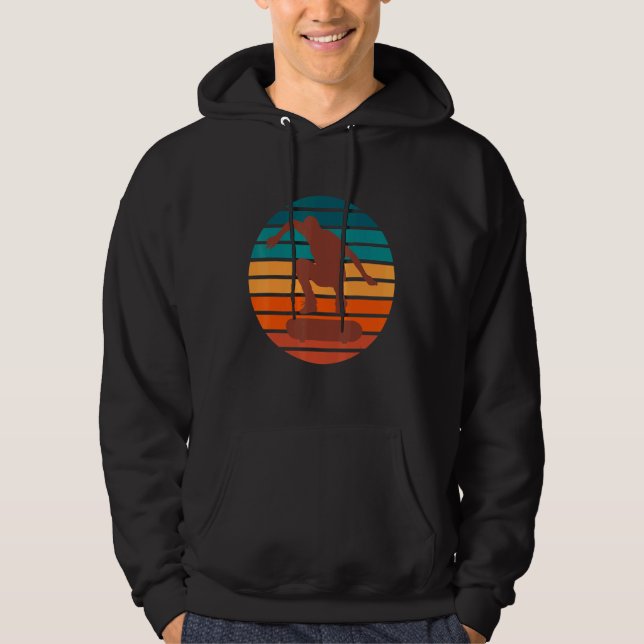Moletom Skateboarder Retro Sunset (Frente)