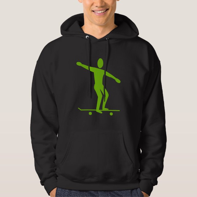 Moletom Skateboarding - Verde Marciano (Frente)