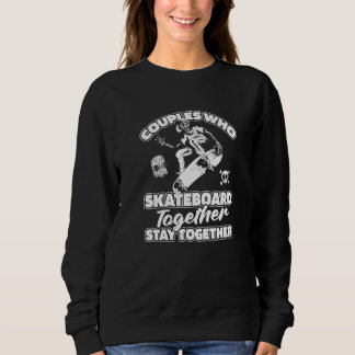 Moletom Skater Couple  Skateboarder Skateboarding Skateboa