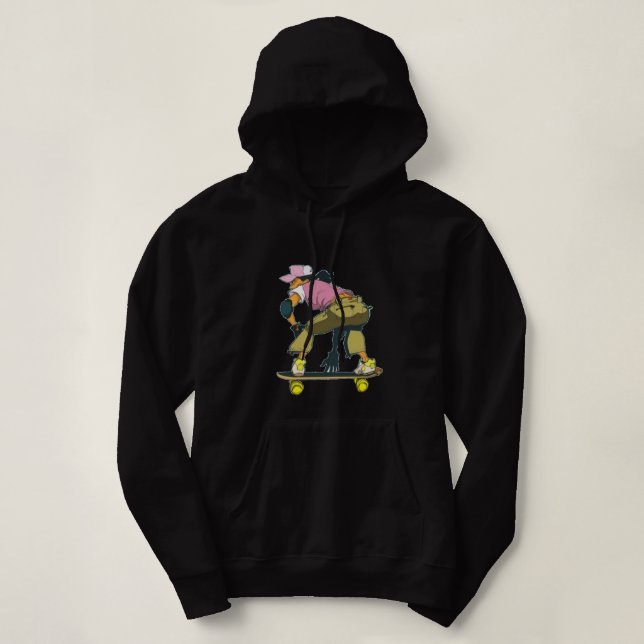 Moletom Skater Girl In Motion Hoodie (Frente do Design)