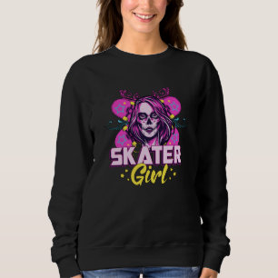 Moletom Skater Girl Sk8 Skateboard Girls Skating Gift Idea