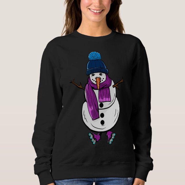 Moletom Skates do Homem de Neve (Frente)