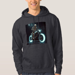 Moletom Skeleton Dirigindo Uma Moto