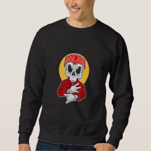 Moletom Skeleton Gangsta com Bandana