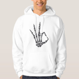 Moletom Skeleton Hand OK Sign Hoodie