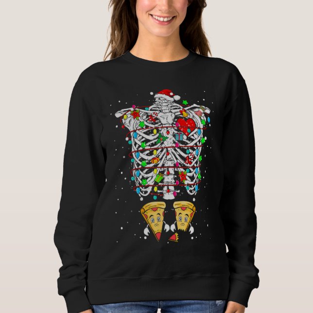 Moletom Skeleton Rib Cage X Ray Gravidez Anúncio Xma (Frente)