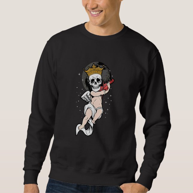 Moletom Skeleton Skull Angel Baby Sad Stree (Frente)