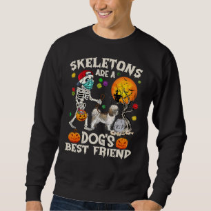Moletom Skeletons São Um Melhor Amigo Shih Tzu Hallowee