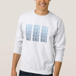 Moletom ski blue text sport
