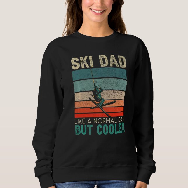 Moletom Ski Dad Mountain Ski Winter Sport Skier Snow Fathe (Frente)