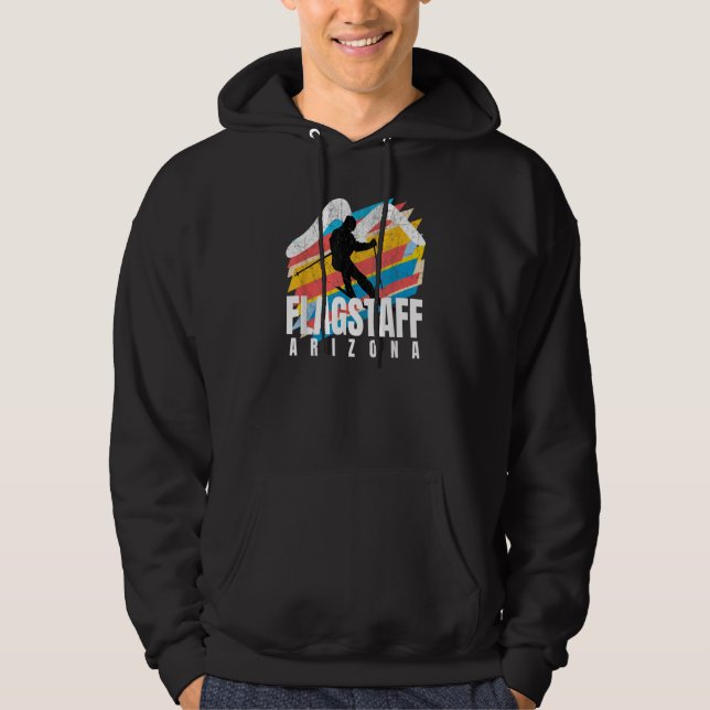 Moletom Ski Flagstaff Retro Colourful Geometric Striped Fl (Frente)