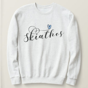 Moletom Skiathos Heart Design com Bandeira Grega