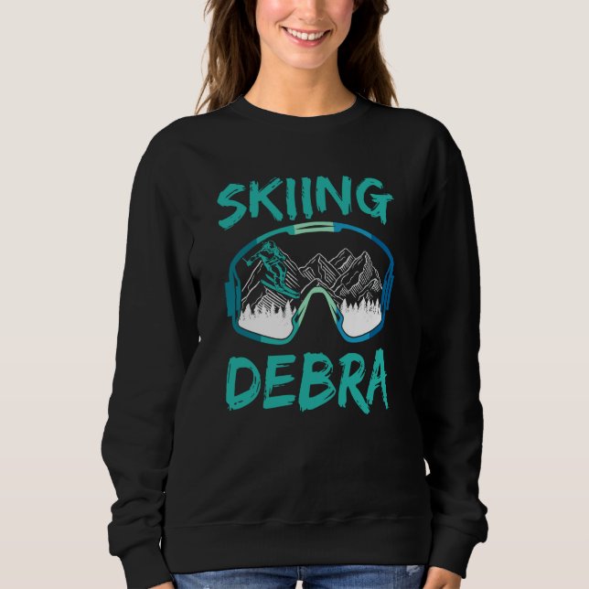 Moletom Skiing Debra Winter Sports Ski Hobby Skier (Frente)