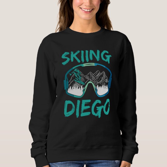 Moletom Skiing Diego Hobby Skier Ski Winter Sports (Frente)