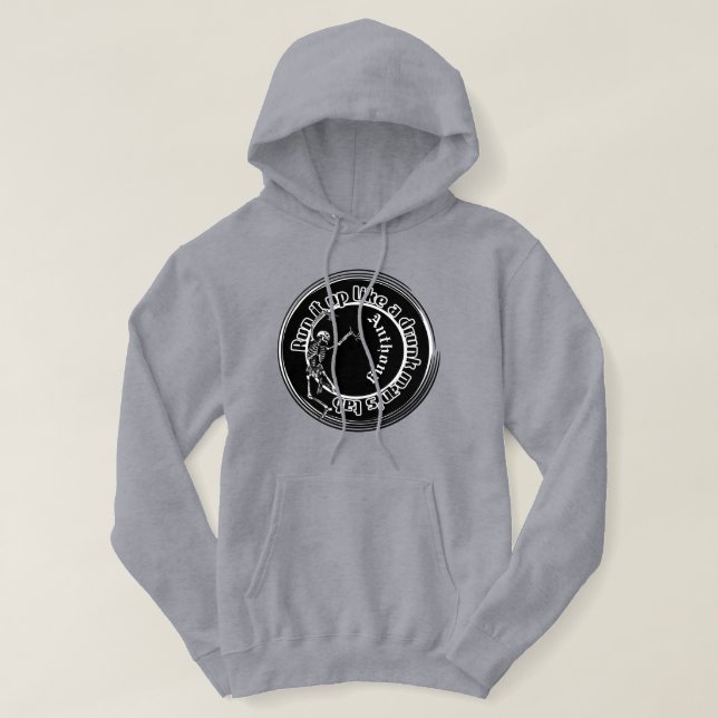 Moletom Skull Execute-o como uma guia Manuais do bebado Pe (Frente do Design)