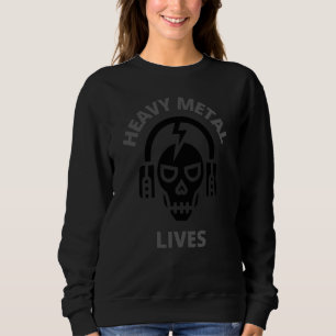 Moletom Skull Heavy Rock Music Vive Para Rock Music