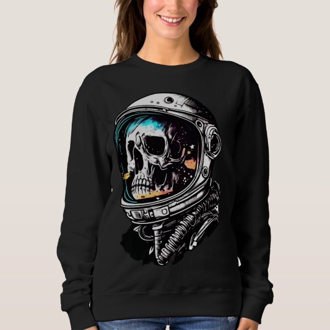 Moletom Skull in an astronaut helmet skull astronaut (Frente)