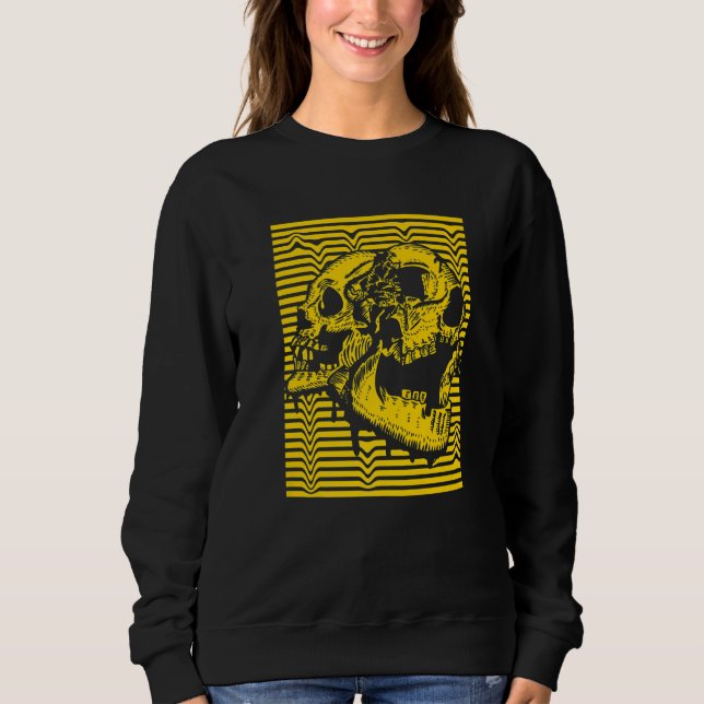 Moletom Skull skulls Vintage Skull Retro streetwear 1 (Frente)