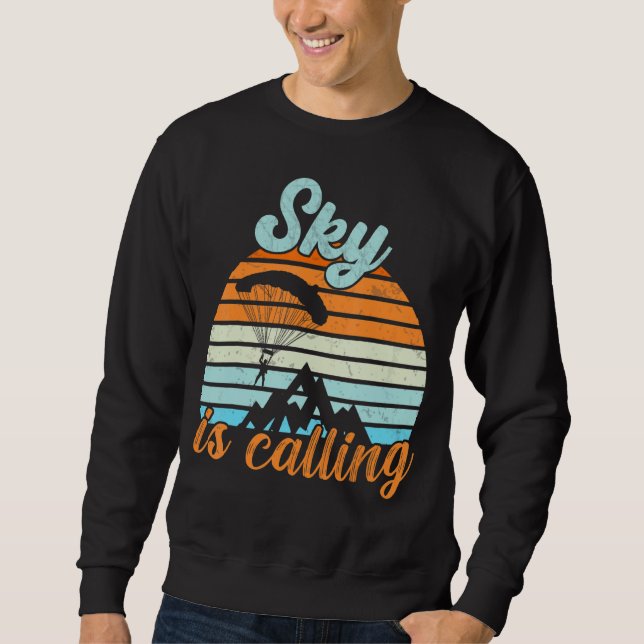 Moletom Sky is Callingparagliding Skydiving (Frente)