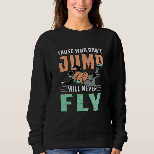 Moletom Skydive Skydive Jump Retro Funny Gift (Frente)