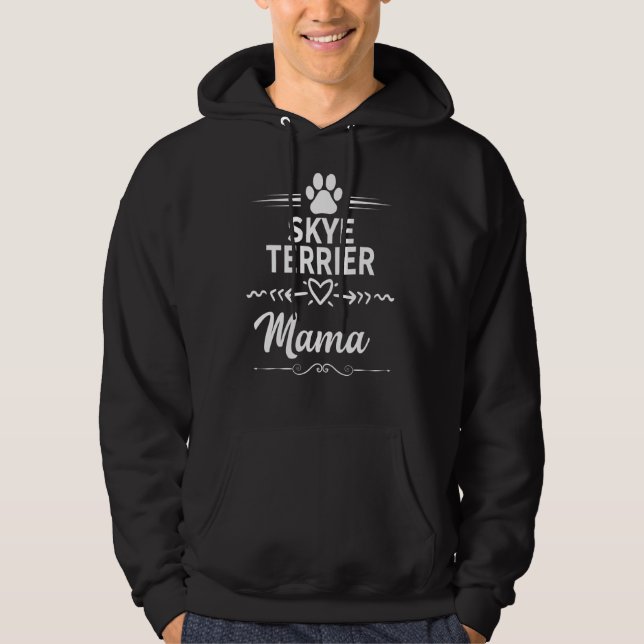 Moletom Skye Terrier Mama Cachorro Proprietário Mãe (Frente)
