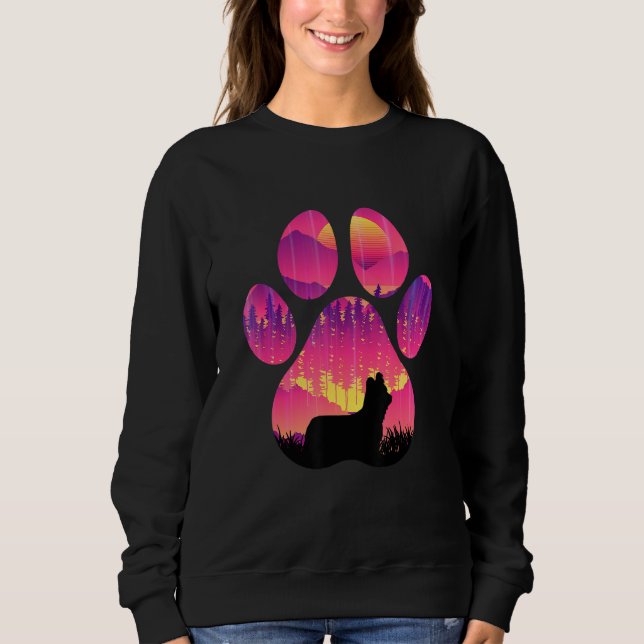 Moletom Skye Terrier Paw Mom Dad Dog  Women Men (Frente)