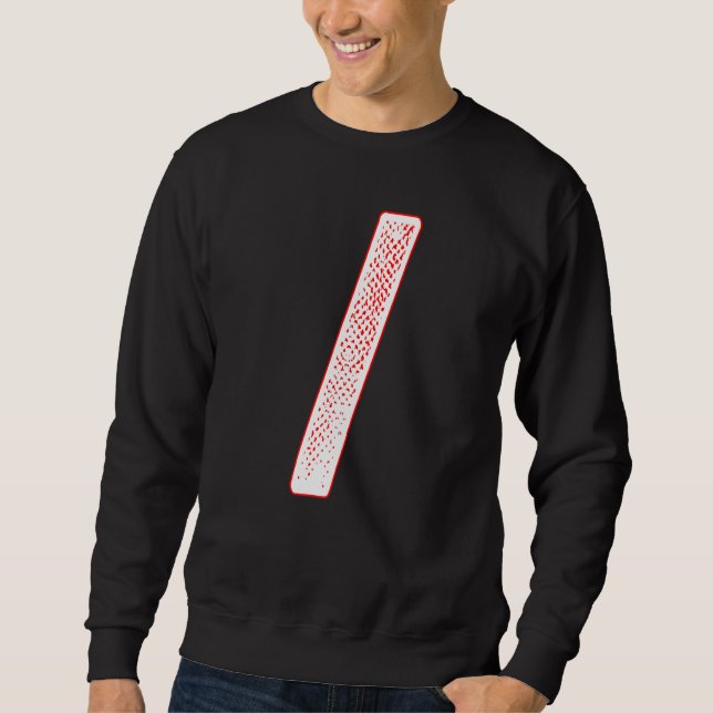 Moletom Slash sign Alphabet characters - Initial Slash sig (Frente)