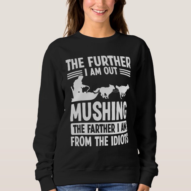 Moletom Sled Dog Rider Alaska Mushing Season Husky Sleddin (Frente)