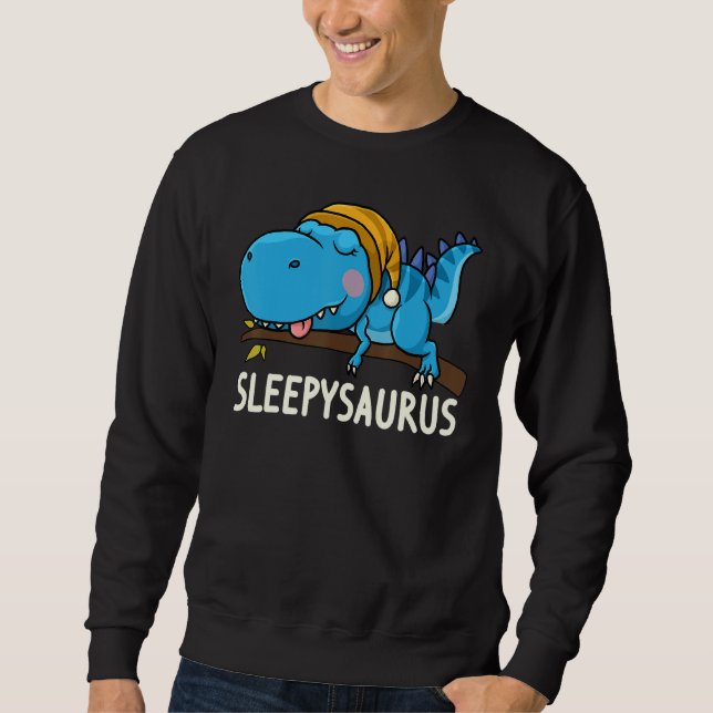 Moletom Sleepysaurus nigh Dinosaur Dino Rex nightgown Slee (Frente)