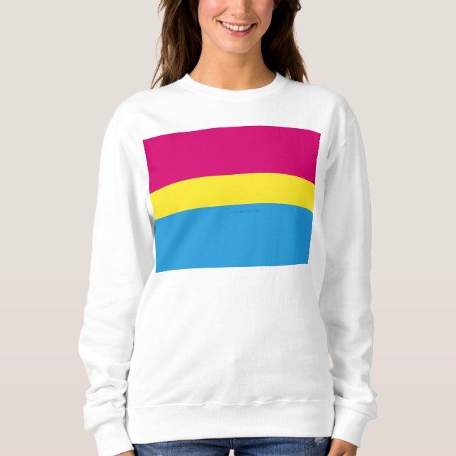 Moletom SlipperyJoe sinalizador de orgulho pansexual cor-d (Frente)