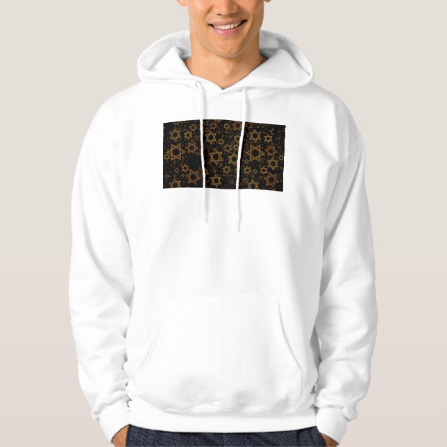 Moletom SlipperyJoe's Estrela de David temática de Hanukka (Frente)