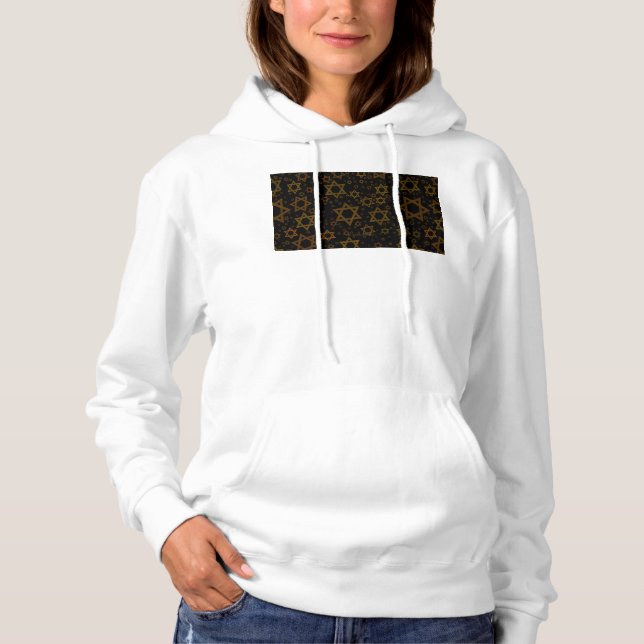 Moletom SlipperyJoe's Hanukkah-themed Star David artistic  (Frente)