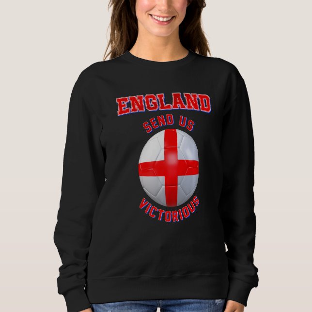 Moletom Slogans de fãs do time inglês da Inglaterra (Frente)