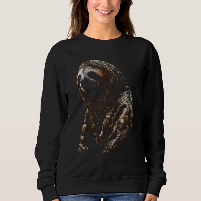 Moletom Sloth artwork  animal  animal sloth 9 (Frente)