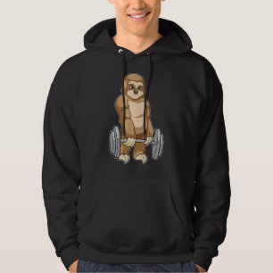 Moletom Sloth Bodybuilder Dumbbell Sports