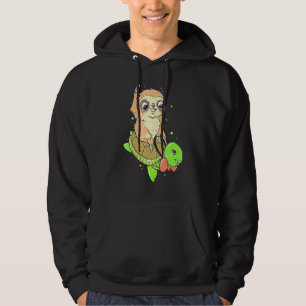 Moletom Sloth Dirigindo Uma Tartaruga Lenta Turtle Clássic