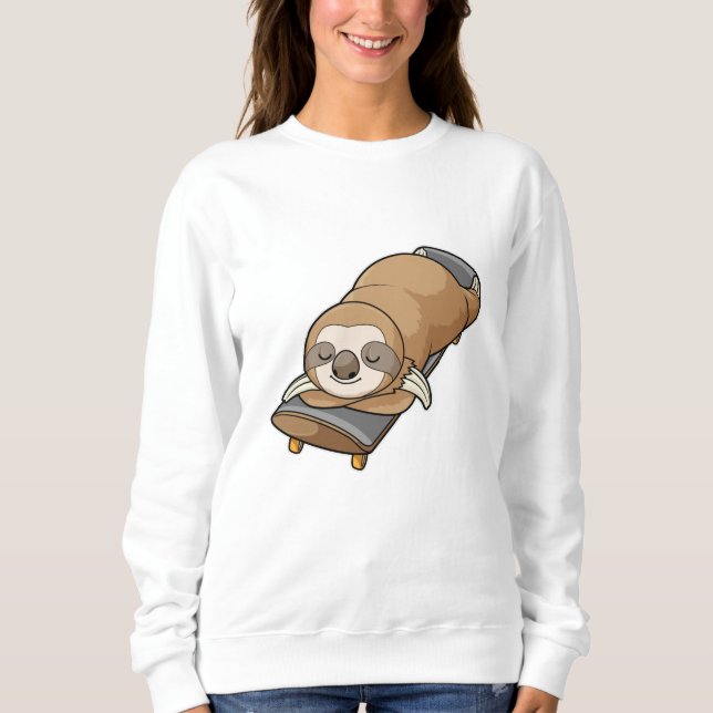 Moletom Sloth dormindo com skate (Frente)