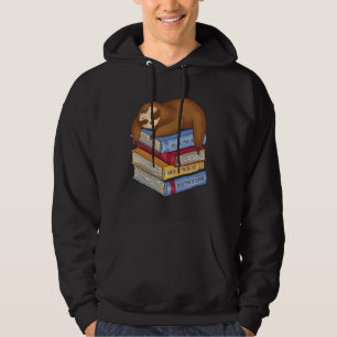 Moletom Sloth Dormindo Em Um Monte De Livros