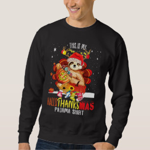 Moletom Sloth Halloween Feliz Natal HalloObrigado