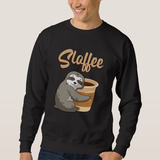 Moletom Sloth Lazy Sloths Sloffee Dormindo Engraçada Ideia (Frente)
