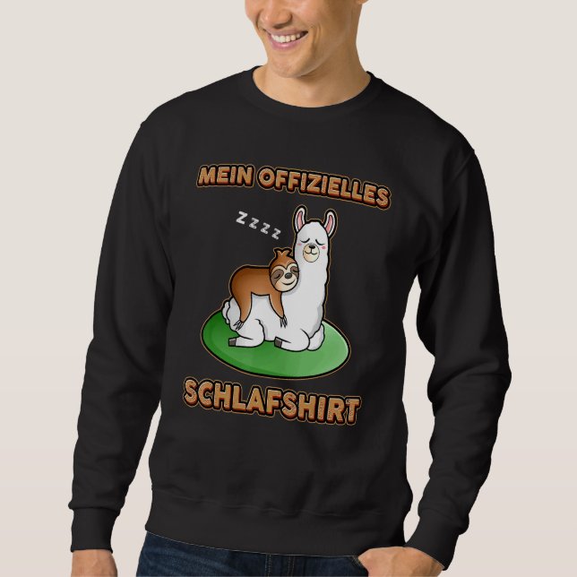 Moletom Sloth Meu Sono Oficial Dormindo Lama (Frente)