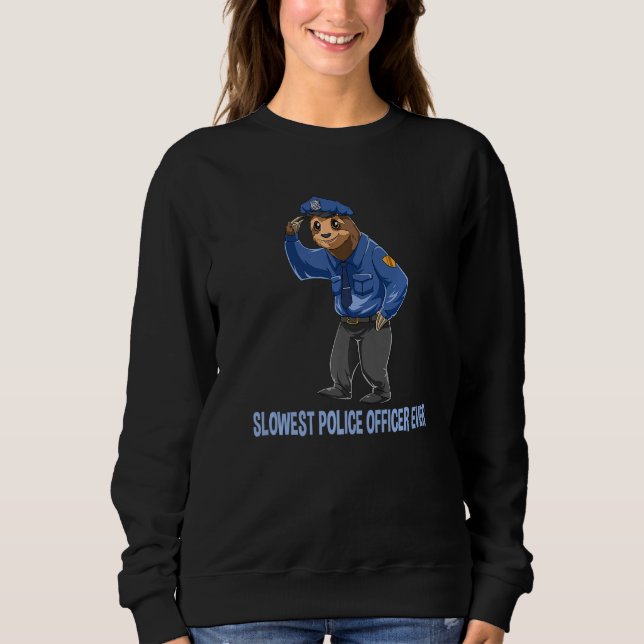 Moletom Sloth Police Officer Detective Funny Policemen Pre (Frente)