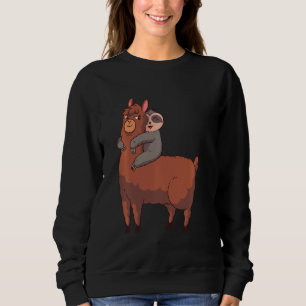 Moletom Sloth Riding Lama