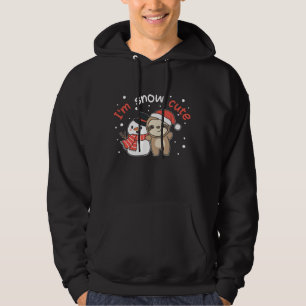 Moletom Sloth, sou Snow Cute Snowman Snowman Pun