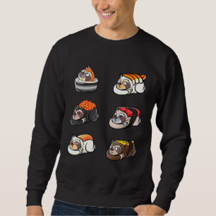 Moletom Sloth Sushi Rolls Sonolento Movimento Lento Sushi