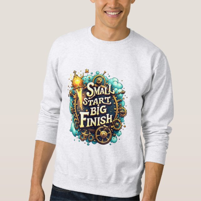 Moletom Small Start Big Finish Sweatshirt – Underdog Day  (Frente)
