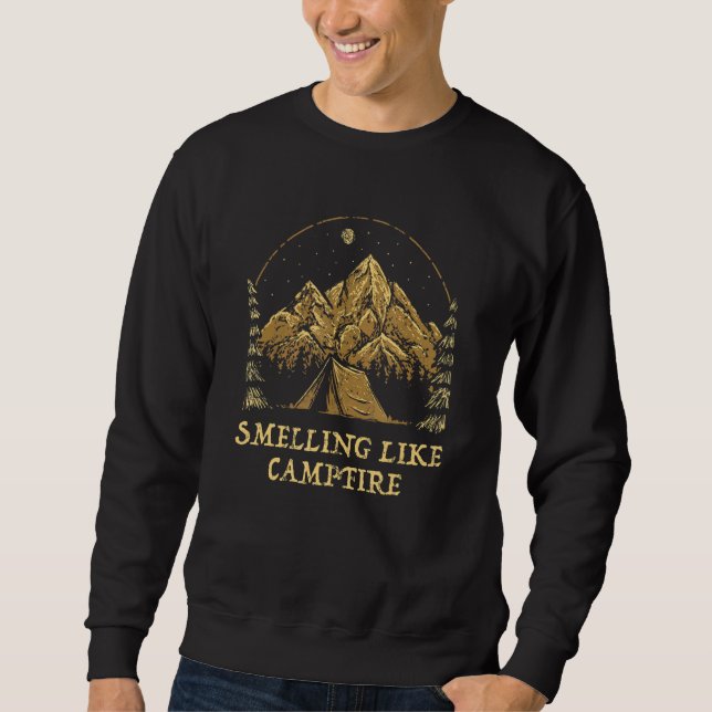 Moletom Smelling Like Campfire Camping Sayings Camper Quot (Frente)