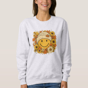 Moletom Smiley face giro na Beanie Cozy cercada por Sol