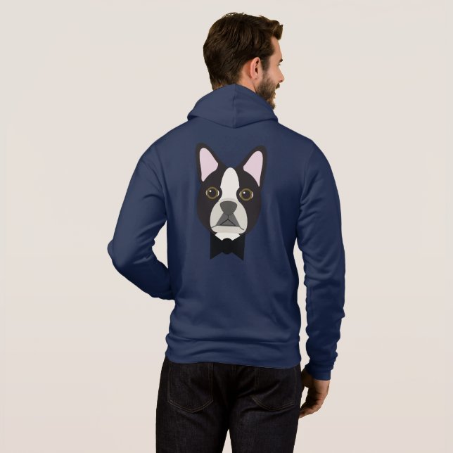 Moletom Smoking de Boston Terrier (Parte Traseira Completa)