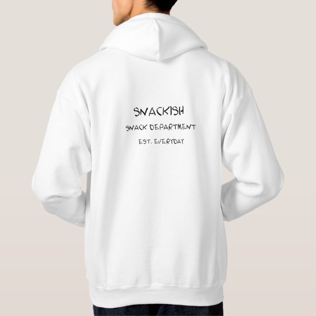 Moletom Snackish para Amantes de Lanchinhos – Ba d (Verso)